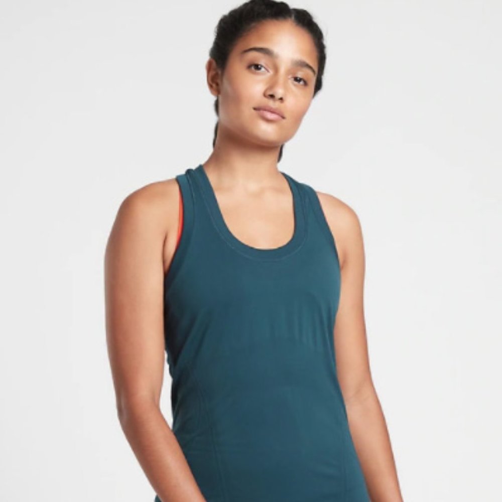 Athleta Momentum Tanks (TWO!) Size small.